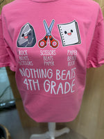 Load image into Gallery viewer, Rock Paper Scissors Grade Level Tees on Comfort Colors (Shown on Crunchberry)
