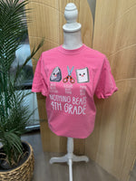 Load image into Gallery viewer, Rock Paper Scissors Grade Level Tees on Comfort Colors (Shown on Crunchberry)
