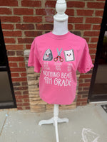 Load image into Gallery viewer, Rock Paper Scissors Grade Level Tees on Comfort Colors (Shown on Crunchberry)
