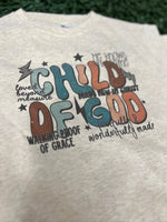 Load image into Gallery viewer, Child of God on Laughing Giraffe Pink or Oatmeal
