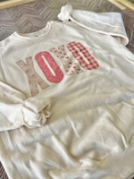 Load image into Gallery viewer, XOXO Patchwork on Cream

