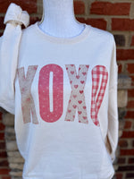 Load image into Gallery viewer, XOXO Patchwork on Cream
