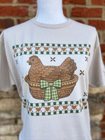 Load image into Gallery viewer, Vintage Hen In A Basket on Sand
