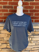Load image into Gallery viewer, Jesus Will Hear About This on Port &amp; Co Navy
