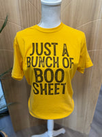 Load image into Gallery viewer, Just A Bunch of Boo Sheet on Tultex Heather Mellow Yellow
