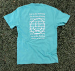 Load image into Gallery viewer, Front/Back Count It All Joy Smiley on Port &amp; Co Peacock
