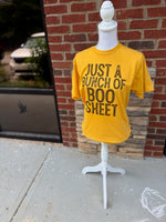 Load image into Gallery viewer, Just A Bunch of Boo Sheet on Tultex Heather Mellow Yellow

