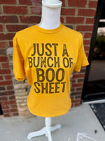 Load image into Gallery viewer, Just A Bunch of Boo Sheet on Tultex Heather Mellow Yellow
