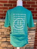 Load image into Gallery viewer, Front/Back Count It All Joy Smiley on Port &amp; Co Peacock
