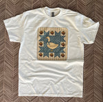 Load image into Gallery viewer, Vintage Blue Goose Quilt Block on White
