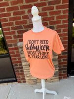 Load image into Gallery viewer, I Ghost People All Year Long on Tultex Heather Cantaloupe
