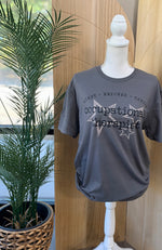 Load image into Gallery viewer, PT/OT Star Trio on Gildan Softstyle Charcoal
