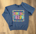 Load image into Gallery viewer, PT/OT Bright Color Letters on Stone Blue
