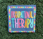 Load image into Gallery viewer, PT/OT Bright Color Letters on Stone Blue
