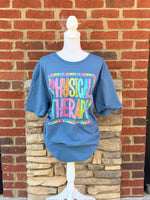 Load image into Gallery viewer, PT/OT Bright Color Letters on Stone Blue
