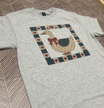 Load image into Gallery viewer, Vintage Goose With Heart Frame on Ash Gray
