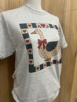 Load image into Gallery viewer, Vintage Goose With Heart Frame on Ash Gray
