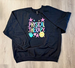 Load image into Gallery viewer, PT/OT Hand And Smiley Face on Black Sweatshirt
