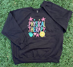 Load image into Gallery viewer, PT/OT Hand And Smiley Face on Black Sweatshirt
