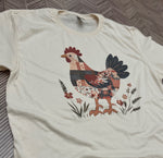 Load image into Gallery viewer, Vintage Patchwork Hen on Cream
