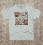 Load image into Gallery viewer, Vintage Amen Patchwork Quilt on Silver
