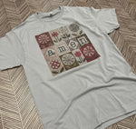 Load image into Gallery viewer, Vintage Amen Patchwork Quilt on Silver
