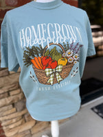 Load image into Gallery viewer, Homegrown Happiness on Comfort Colors (Shown on Yankee Blue)
