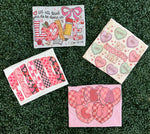 Load image into Gallery viewer, Checkered Hearts T E A C H on Pink
