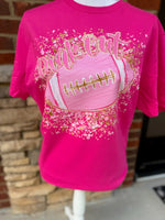 Load image into Gallery viewer, Pink Out Football on Gildan Softstyle Heliconia
