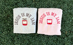 Load image into Gallery viewer, EMBROIDERED: Jesus Is My Jam on Ash Gray
