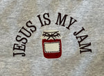 Load image into Gallery viewer, EMBROIDERED: Jesus Is My Jam on Ash Gray
