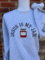 Load image into Gallery viewer, EMBROIDERED: Jesus Is My Jam on Ash Gray

