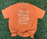 Load image into Gallery viewer, Fall For Jesus Bows on Comfort Colors Berry or Yam
