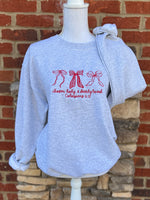 Load image into Gallery viewer, EMBROIDERED: Chosen, Holy, And Dearly Loved on Ash Gray
