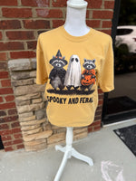 Load image into Gallery viewer, Spooky and Feral on Comfort Colors (Shown on Mustard)
