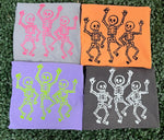 Load image into Gallery viewer, Happy Skeleton Trio on Comfort Colors
