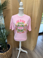 Load image into Gallery viewer, Jesus Is A Big Dill on Jerzees Pink

