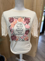 Load image into Gallery viewer, I Sought The Lord Vintage Floral on Cream
