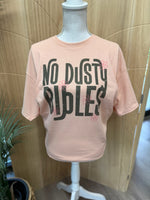 Load image into Gallery viewer, No Dusty Bibles on Port &amp; Co. Heathered Dusty Peach
