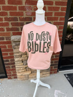 Load image into Gallery viewer, No Dusty Bibles on Port &amp; Co. Heathered Dusty Peach
