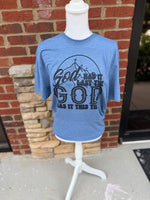 Load image into Gallery viewer, God Has It This Time on Softstyle Heather Indigo
