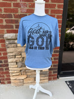 Load image into Gallery viewer, God Has It This Time on Softstyle Heather Indigo
