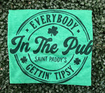 Load image into Gallery viewer, Everybody In The Pub Gettin' Tipsy Black on Tultex Heather Kelly
