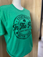 Load image into Gallery viewer, Everybody In The Pub Gettin' Tipsy Black on Tultex Heather Kelly
