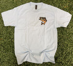 Load image into Gallery viewer, Front/Back Born To Fish on Hanes Light Blue

