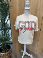 Load image into Gallery viewer, Camo And Pink God Is Good on Comfort Colors (Shown on Ivory)

