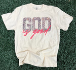 Load image into Gallery viewer, Camo And Pink God Is Good on Comfort Colors (Shown on Ivory)

