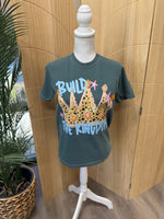 Load image into Gallery viewer, Build The Kingdom Crown on Comfort Colors Blue Spruce or Crunchberry
