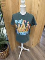 Load image into Gallery viewer, Build The Kingdom Crown on Comfort Colors Blue Spruce or Crunchberry
