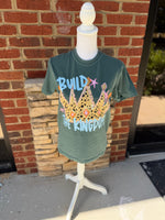 Load image into Gallery viewer, Build The Kingdom Crown on Comfort Colors Blue Spruce or Crunchberry

